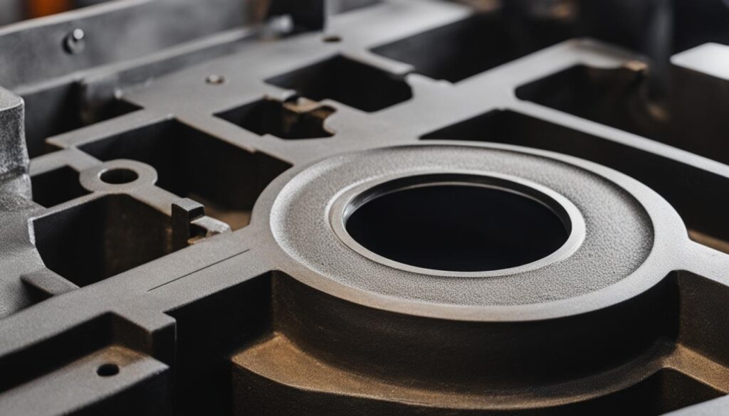 さまざまな種類の中型および大型延性鉄鋳物、樹脂の砂のプロセス、注ぐ後の砂の箱に必要な断熱時間